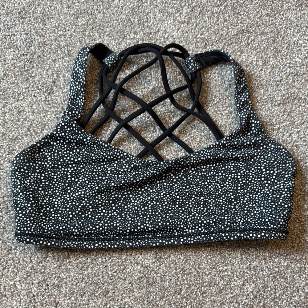 Lululemon Athletica Black and White Sports Bra